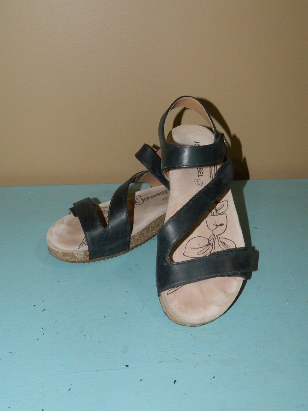 Josef Seibel Tonga 25 Leather Strap Sandals Sz 40 (9-9.5)